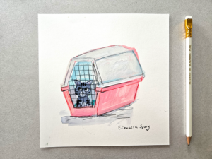 Luna in Crate